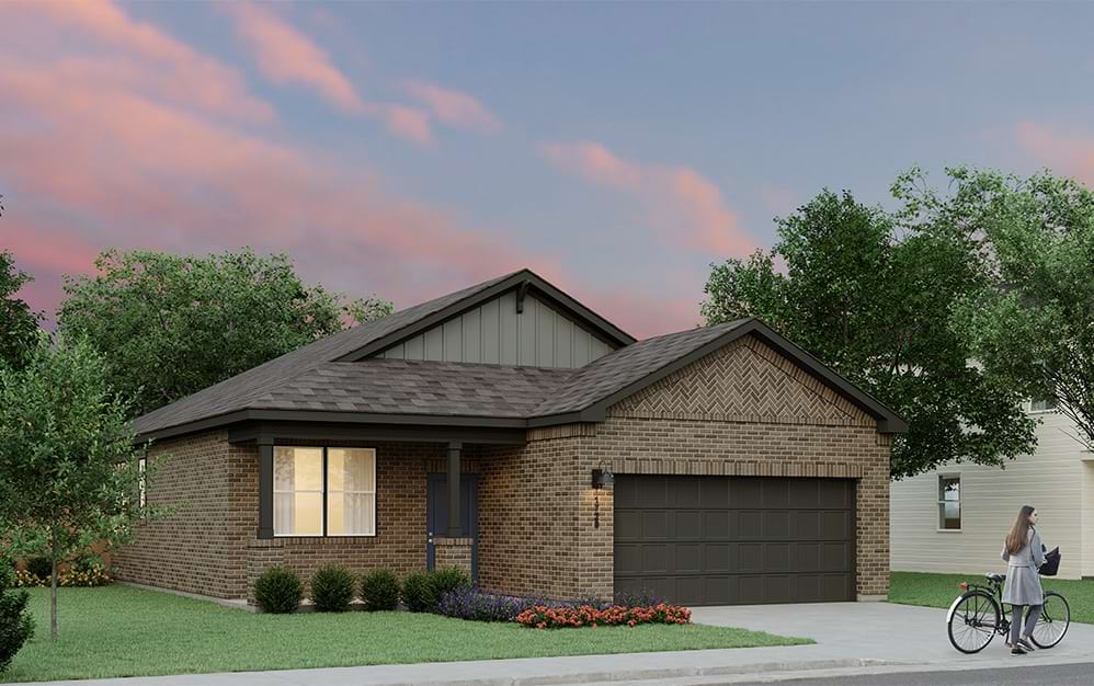 A1 - 3 bedroom floorplan layout with 2 bathrooms and 1445 square feet (Elevation C)