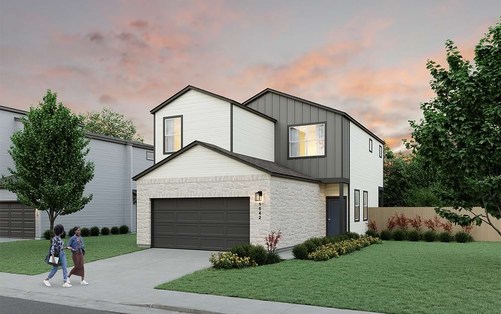 A2 - 3 bedroom floorplan layout with 2.5 bathrooms and 1547 square feet (Elevation C)