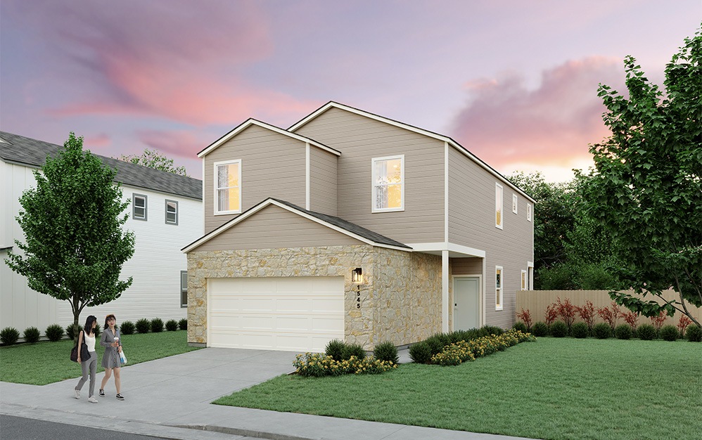A3 - 3 bedroom floorplan layout with 2.5 bathrooms and 1652 square feet (Elevation C)