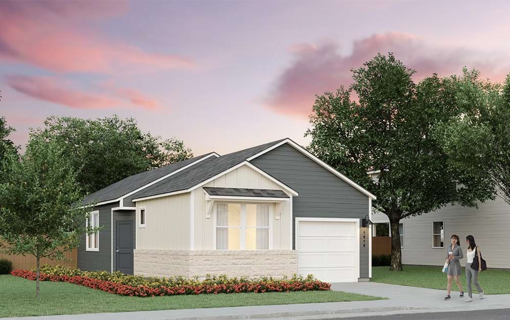 A7 - 2 bedroom floorplan layout with 2 bathrooms and 1008 square feet (Elevation C)