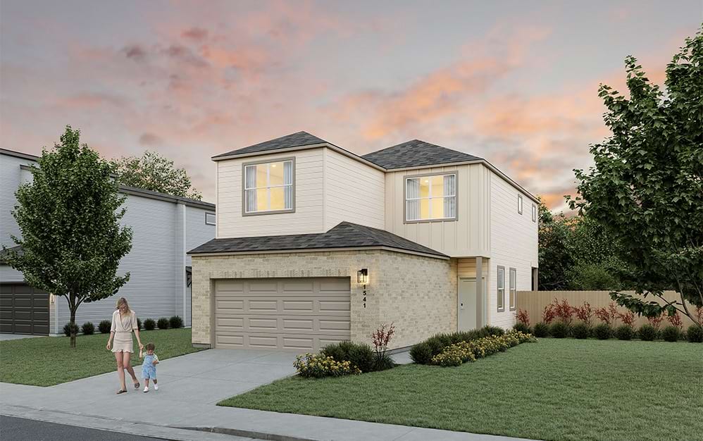 A2 - 3 bedroom floorplan layout with 2.5 bathrooms and 1547 square feet (Elevation B)