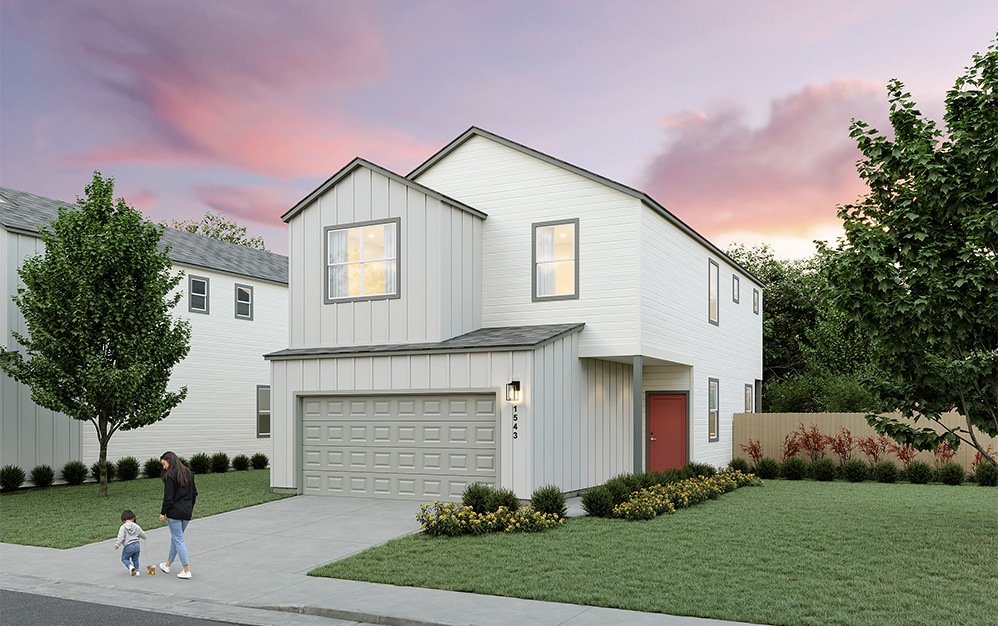 A3 - 3 bedroom floorplan layout with 2.5 bathrooms and 1652 square feet (Elevation A)