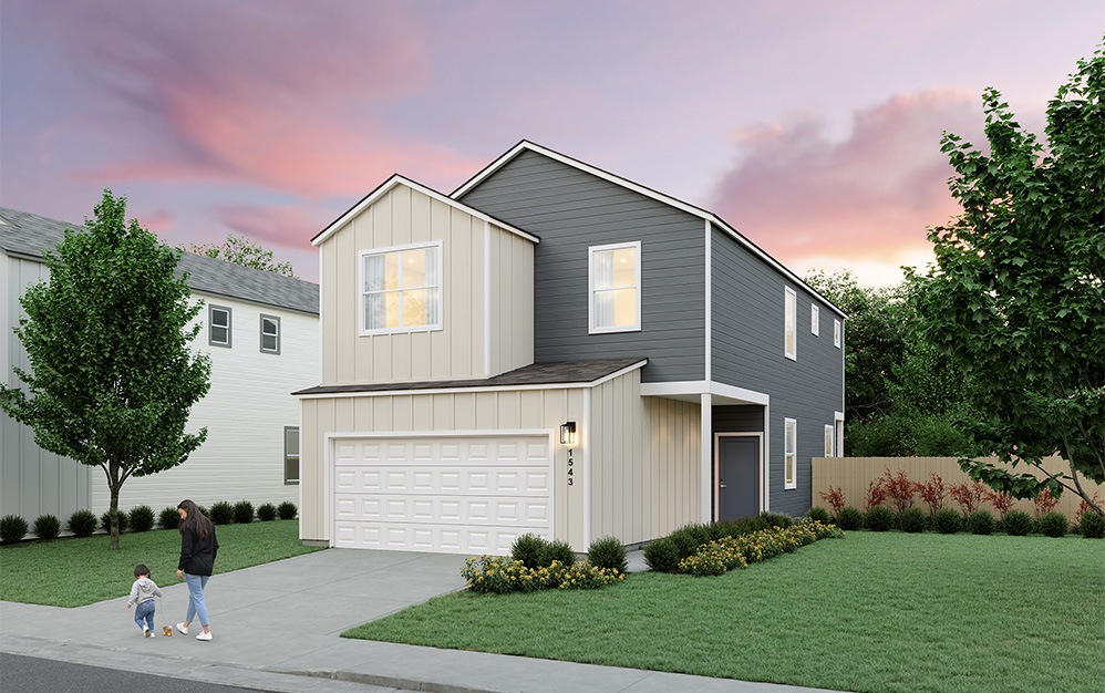 A3 - 3 bedroom floorplan layout with 2.5 bathrooms and 1652 square feet (Elevation A)
